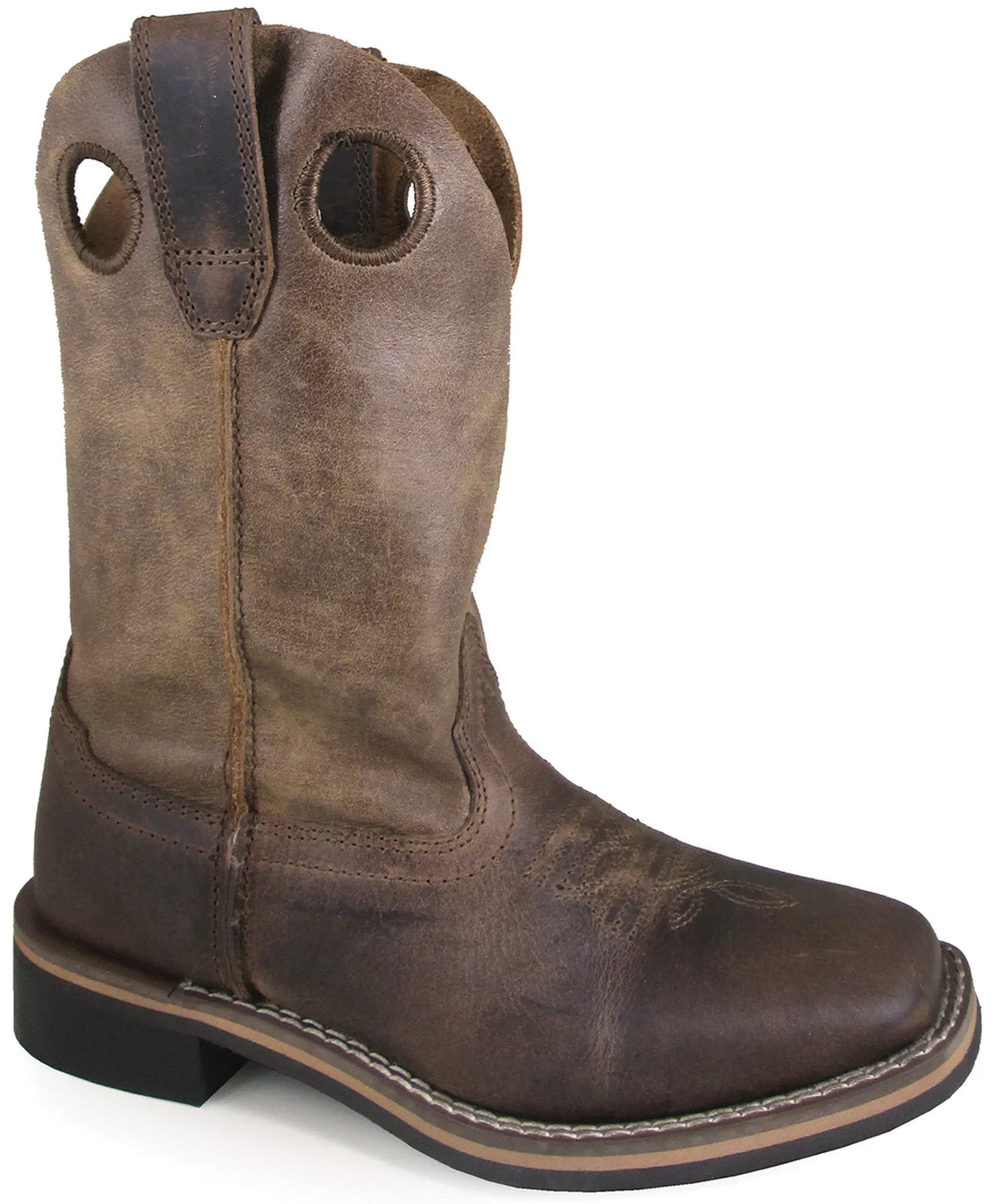 Boot Square Distressed Western Toe 5 Brown Waylon Smoky D(M) Mountain Boys'