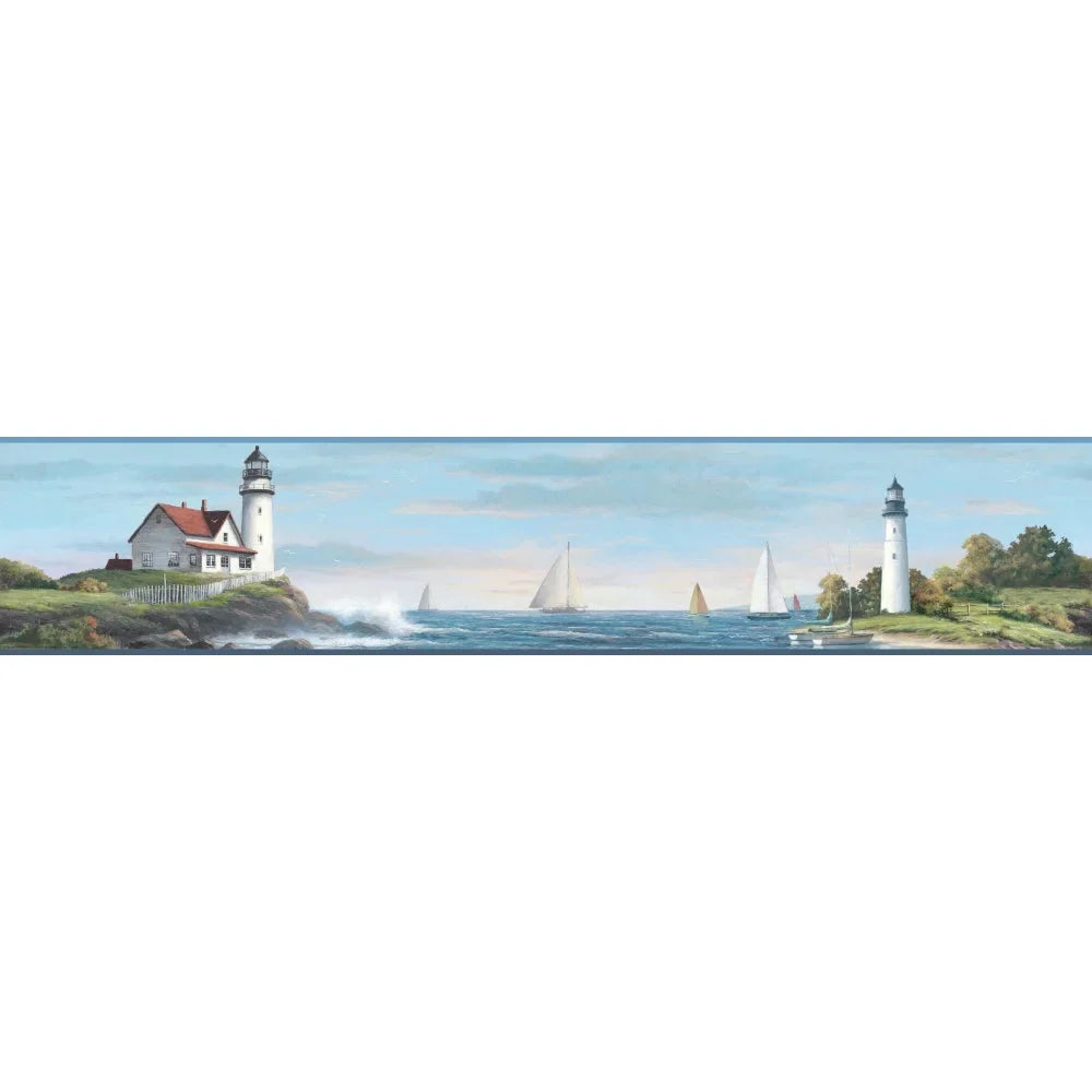 Border Wallpaper Lighthouse Sailing