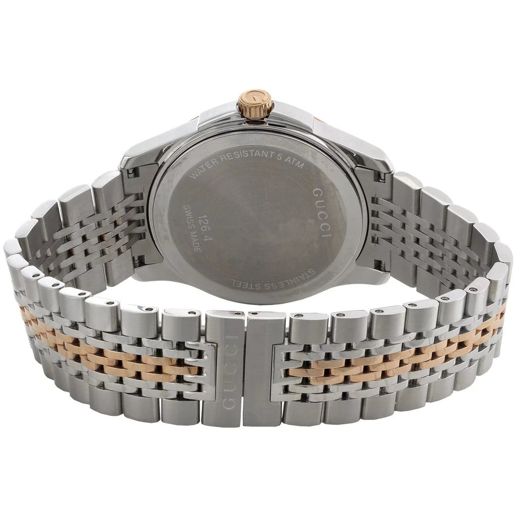 / Watch Diamond Tone Ya126410 Rose . 38mm G-Timeless Steel S. Gucci Two 2