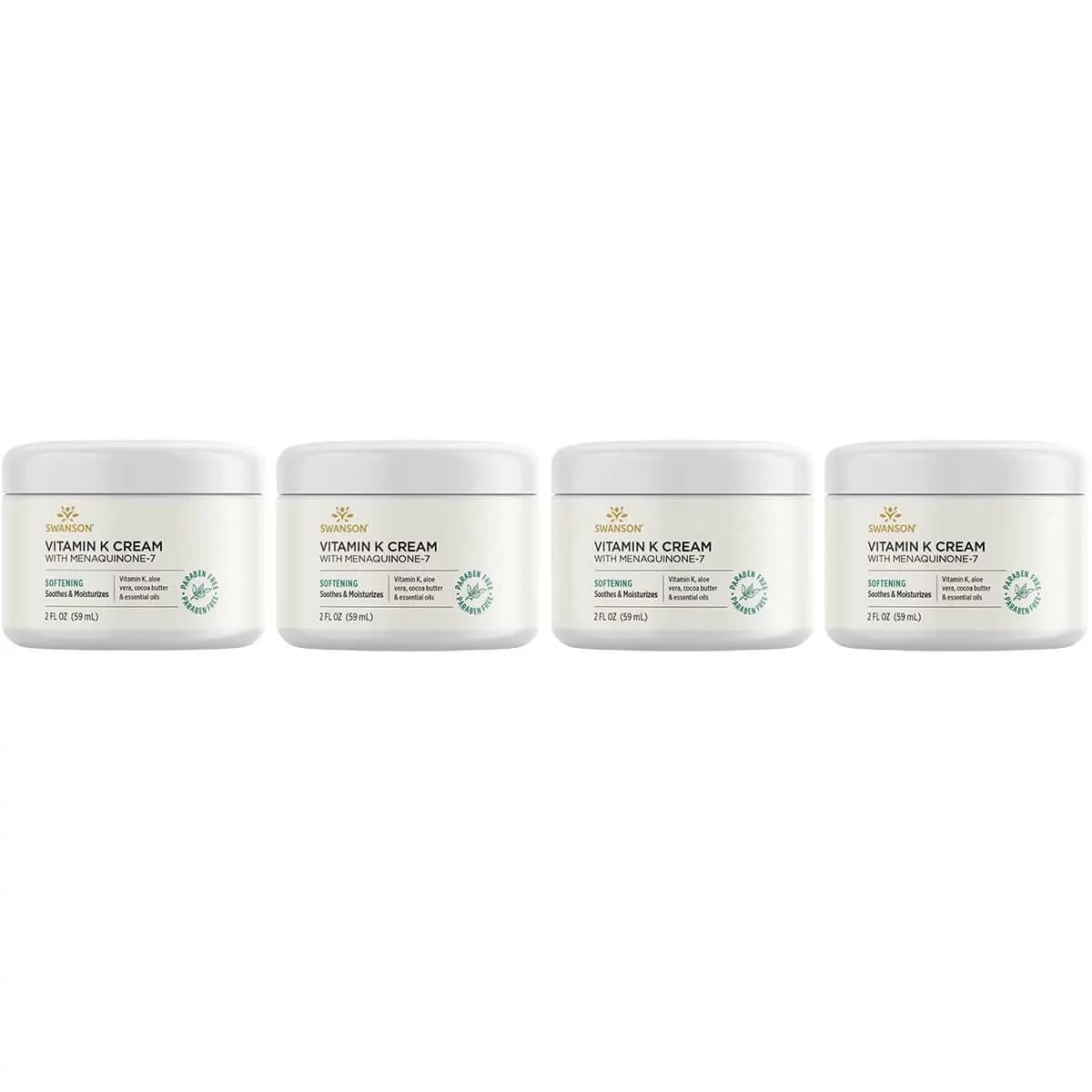 4 Vitamin Swanson oz Cream with 2 Cream K fl Pack Menaquinone-7