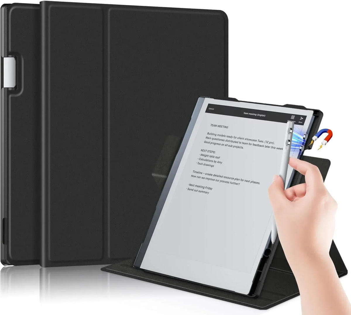 for Holder Slim Paper 10.3 2 Digital Book Pen with for Inch Remarkable Xuanbeier Magnetic 2 Folio Remarkable Case Ultra