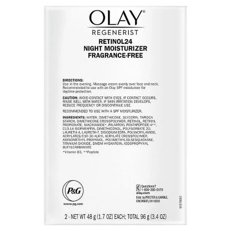 pk.) Night 2 Regenerist Olay 24 Retinol (1.7 oz., fl. Moisturizer Facial