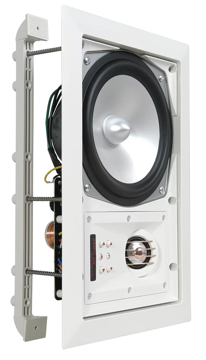 or pair, of Ceiling White speakers 4 total) Includes Speaker - - (Multipack SpeakerCraft Three Grill MT6 8 In-Wall