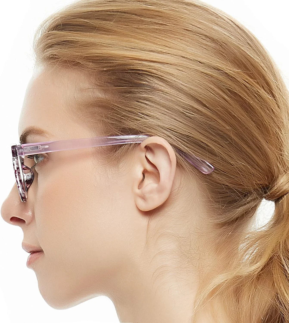 For Acetate Women(Purple,3.0) Stylish Designer Lightweight Glasses frame Reading