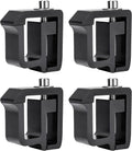 Rack & Camper Shell Set Non-Drilling Aluminum P-( C-Clamps - 4 Truck -Racks for Black Installation of