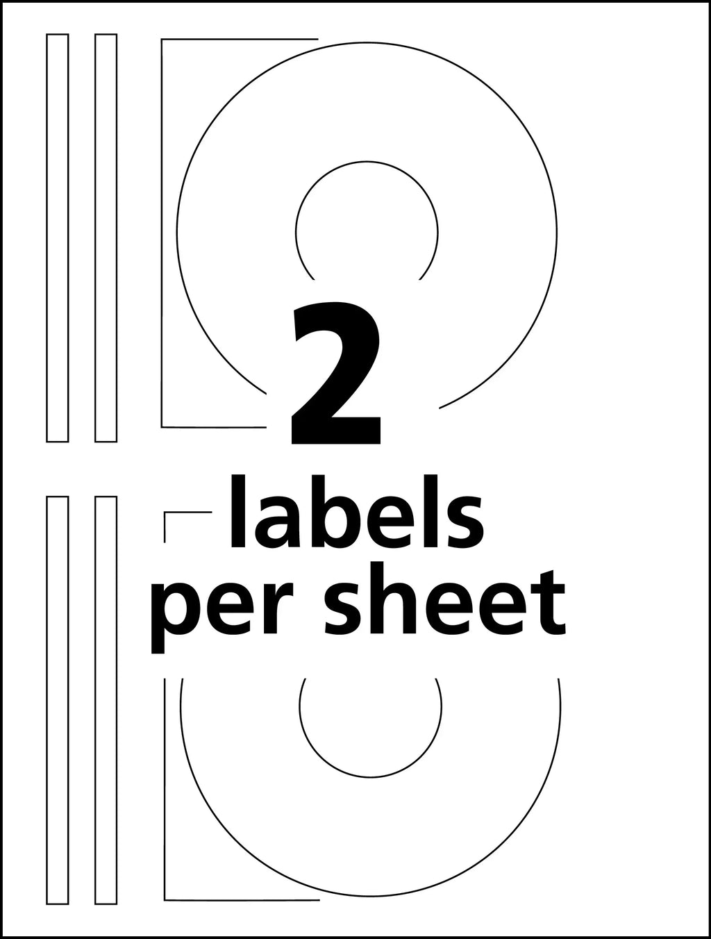 Adhesive, Labels and Spine (8944) Labels Labels, 20 White, Permanent Avery Disc Glossy 40 Full-Face