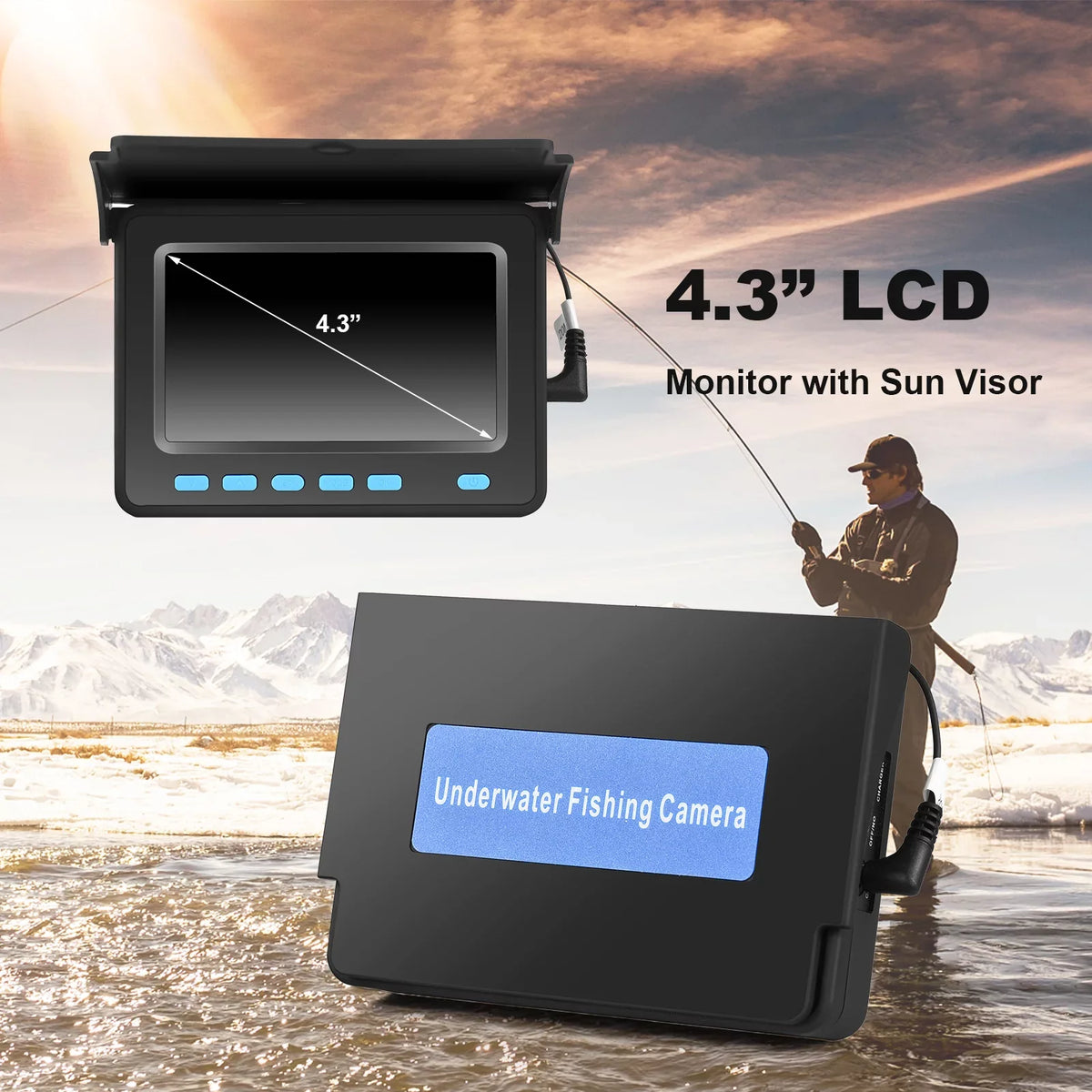 Finder Fish Moistureproof Underwater Camera 140° Angle Wide Fishing