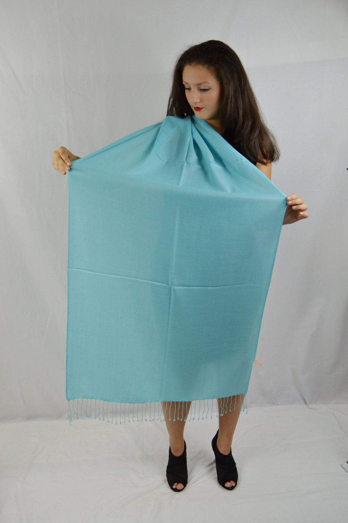 Fancy Regular (Tiffany Shawl/Evening Pashmina Shawl/Light Shawl/Scarf/Scarves Shawl/Moisture Shawl) Shawl/Pashmina Blue Shawl/Summer weight Shawl/Sheer