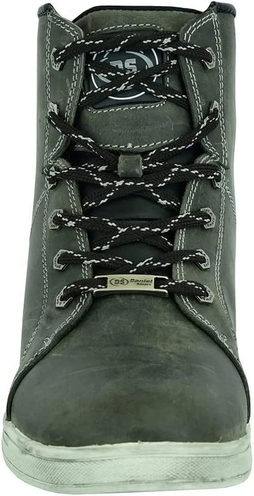 with Grain Shoes Boots – Men’s Full Smart Rubber Outsole Leather Lace-up & Closure Motorcycle Daniel Moistureproof Lightweight