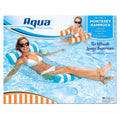 Aqua Hammock Assorted 1 Lounge Swim Monterey Pool 4-In-1 Pc, Inflatable Fabric/Mesh