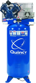 Model 60-Gallon Compressor Phase -54 230V 1 5HP Reciprocating 2Stage Air Vertical Quincy 2V41C60VC