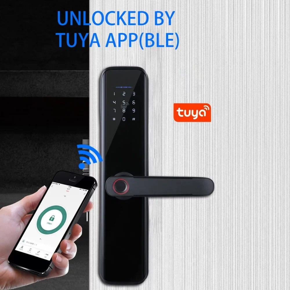 Electronic Lock Door Smart with Keypad Lock Door Fits Door Deadbolt Smart Lock Lock Lock Lock with Fingerprint Carevas Fingerprint Door Handle
