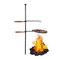 Fire Grill Pit Swivel Campfire Charcoal Adjustable Outdoor Grill 2 in1 Grill
