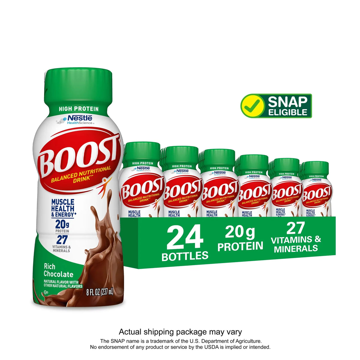 Chocolate, Count Protein, (2 Nutritional Rich Packs) 20g 24 12 - Drink, High Protein