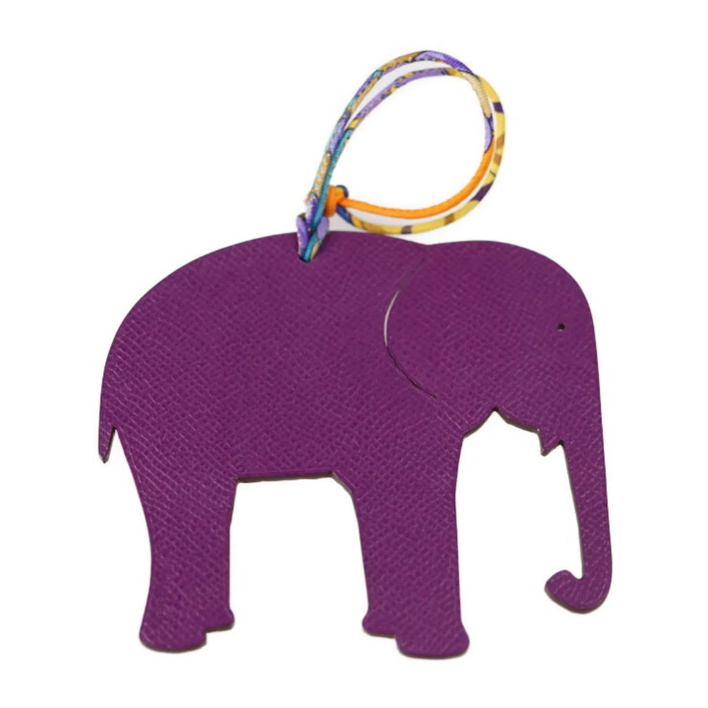 Petite Charm H Vaux Taurillon Bag (Good) Clemence Purple Epsom Orange Hermes Pre-Owned Elephant