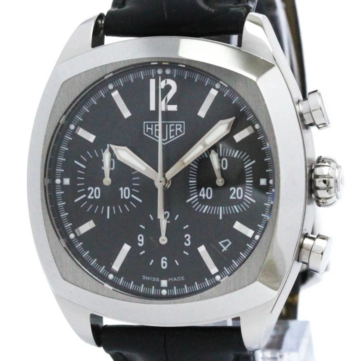 (Good) Chronograph Pre-Owned Polished Mens Automatic CR2110 Steel BF568307 Watch Monza