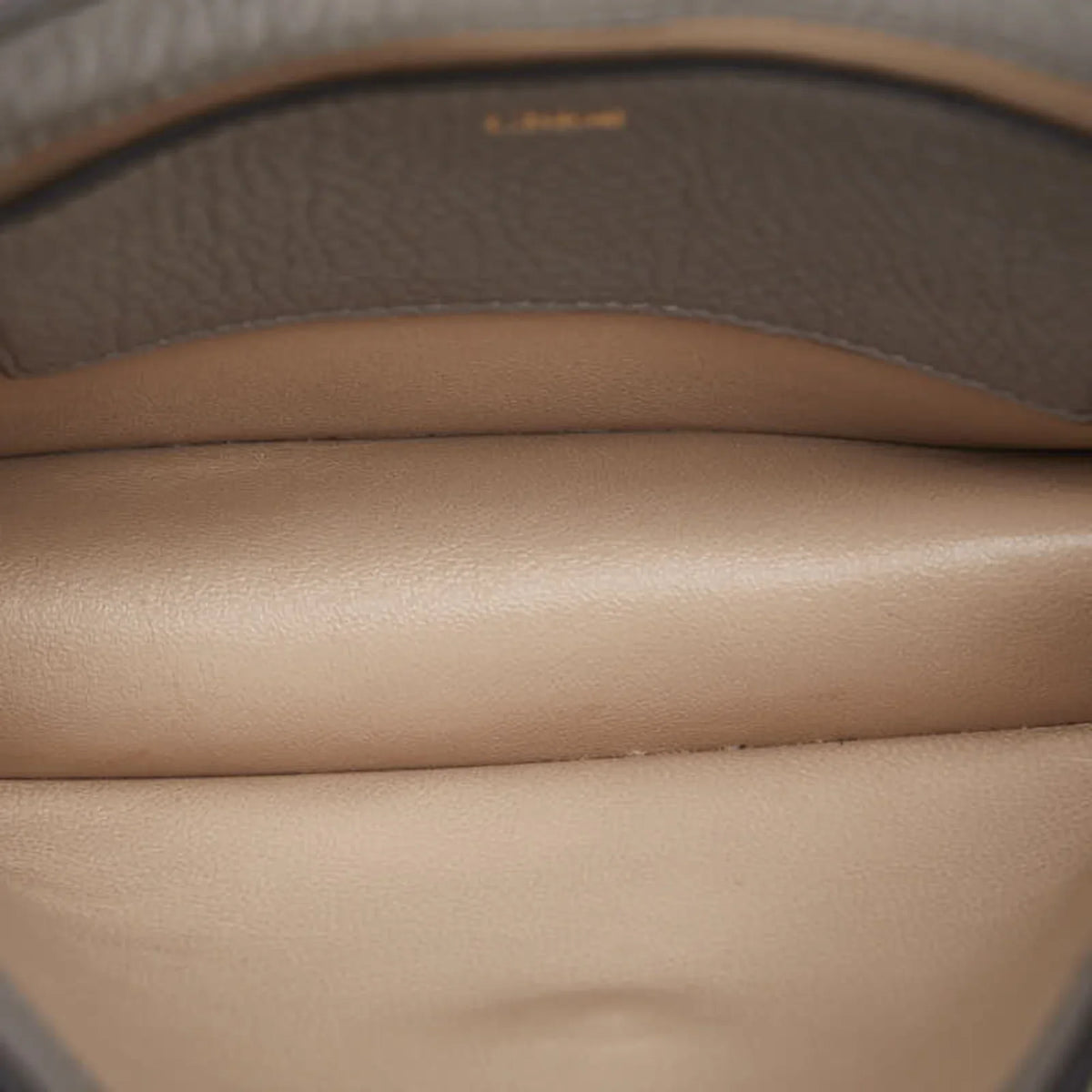Chloe Chain Bag (Good) Leather Gray Chloé Shoulder Women's Pre-Owned Alphabet