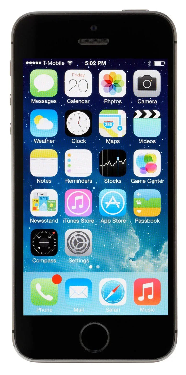 16GB 4G iPhone w/ Dual-Core Space - (Used) Apple Phone Gray 8MP Camera 5s Unlocked
