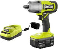 Ah 18V with 4.0 Impact Wrench Battery in. Cordless + Kit 1/2 Charger and