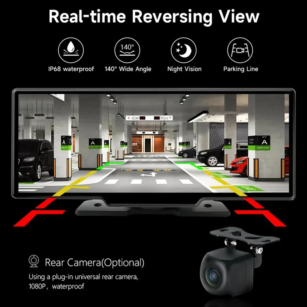 Navigation Dash Auto Masslatie Carplay camera 10.26 Cam Car ,Front Mirror Rearview Camera Dashboard Monitor Video Android & Inch