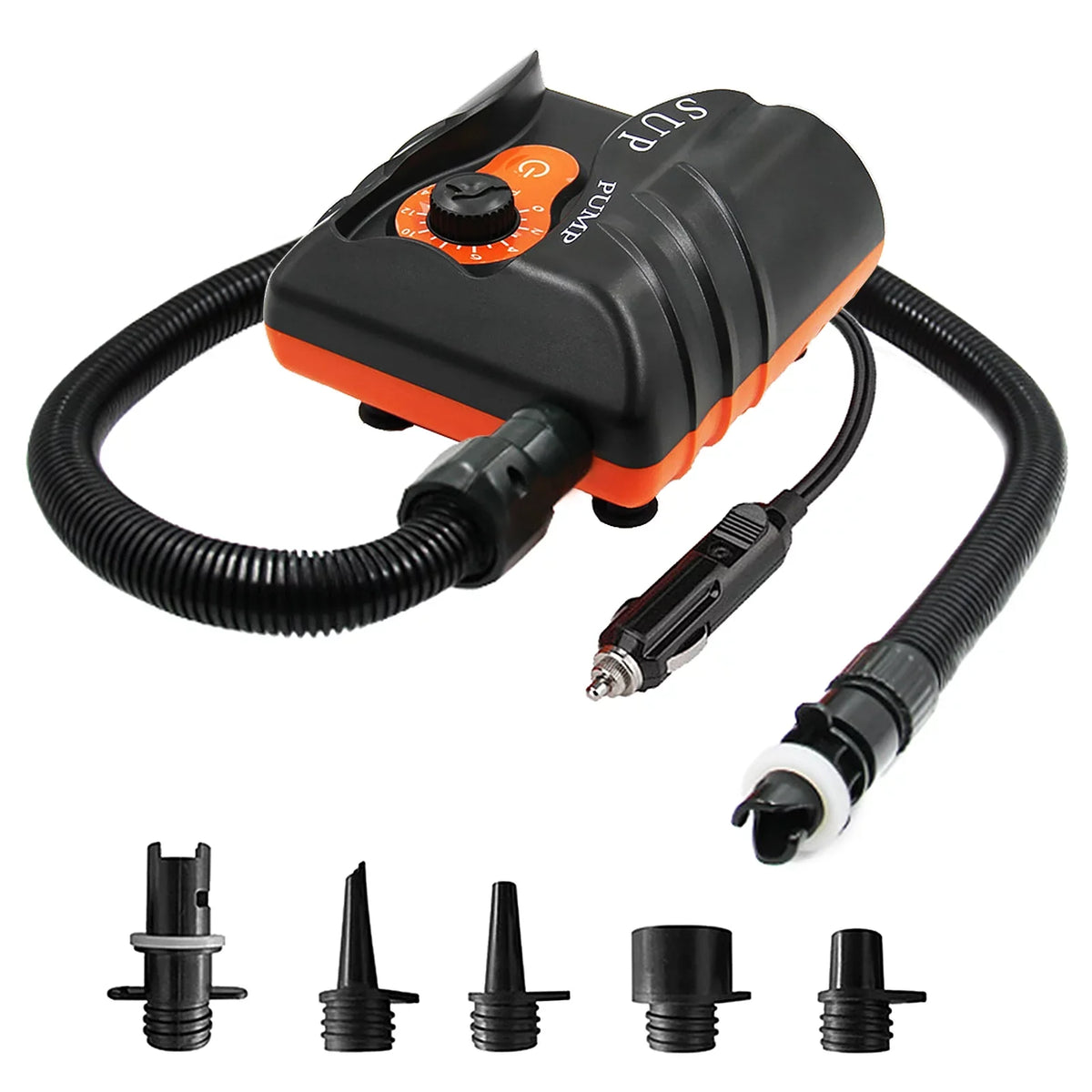 Inflation Air 6PCS 16 Vessels Electric Inflatables Pump with Nozzles and Pump Goolrc for