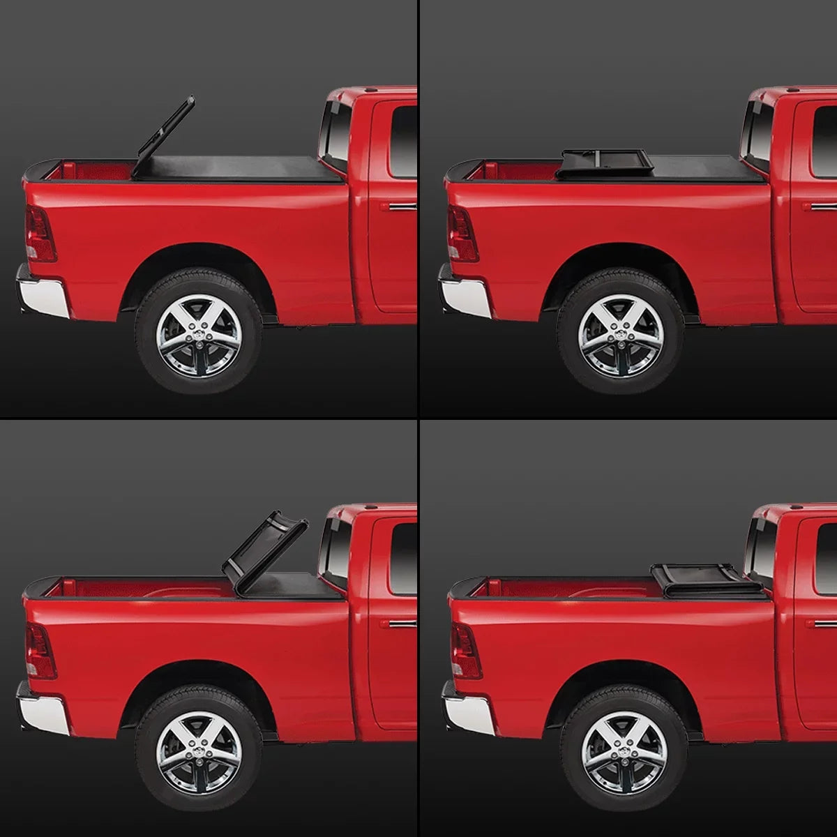 Chevy Adjustable Trunk --043 16 5' 2015 Colorado/ Bed Tri Fleetside Motoring Shield Tonneau Top 17 for Soft -Fold 18 to 2019 Canyon