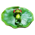 Pool Figurine Animals Statue Simulation Decor for Frog Tabletop Accessories Moisture Floating Ornament Shelf Office Garden Crafts