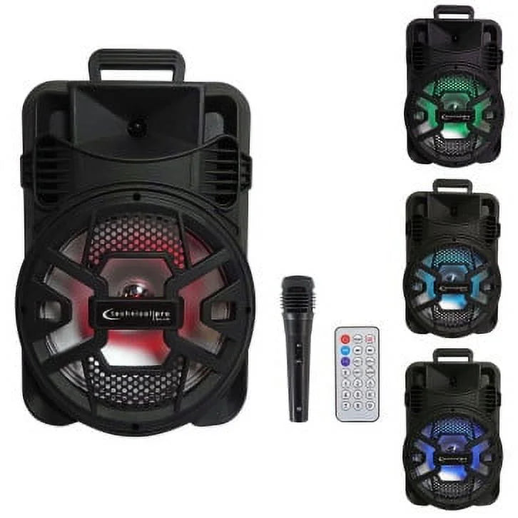 Bluetooth Speaker - Portable Pro Box Open Technical Black SPARK12B 12" Powered Battery