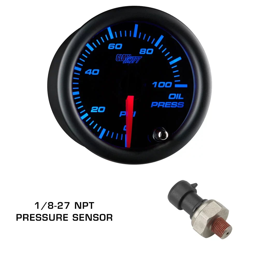 Impreza Subaru 7 with Tinted Triple Fiberglass 2002-2007 Color Package Gauge GS5 Set Gauge Dashboard GlowShift