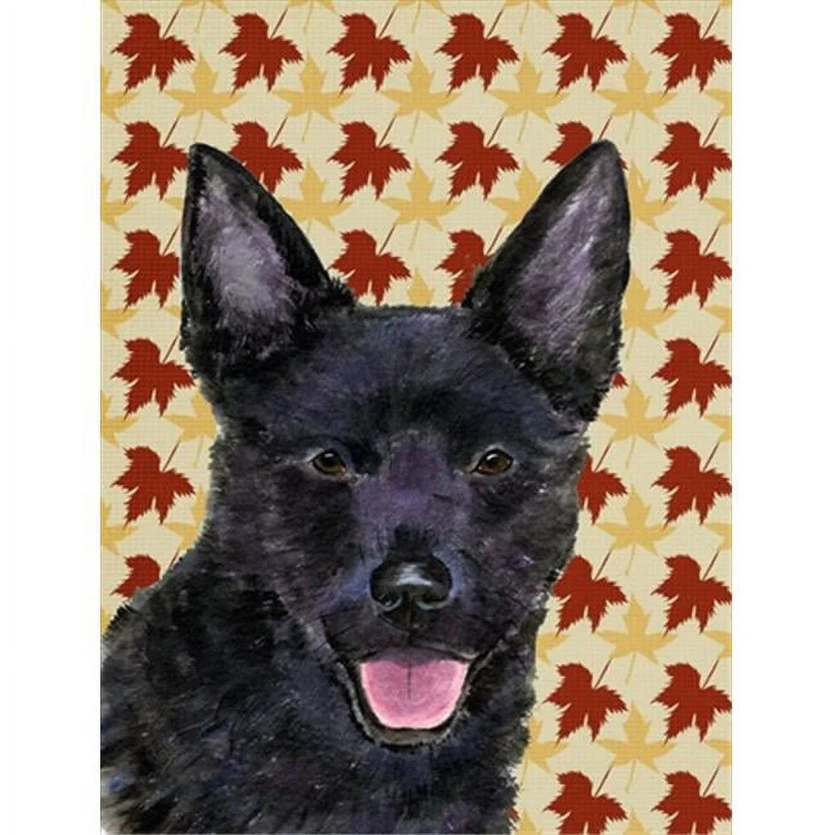 Canvas Portrait Fall Carolines House Leaves Flag Size Kelpie Treasures Australian