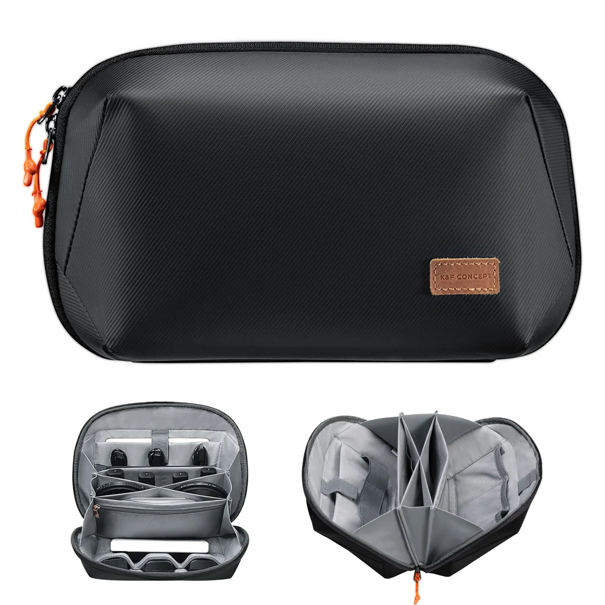 for 4L Moistureproof Compartments Storage K&F KF13.130 Camera Lens Large Phone with Camera Digital Shockproof Bag Photography Capacity