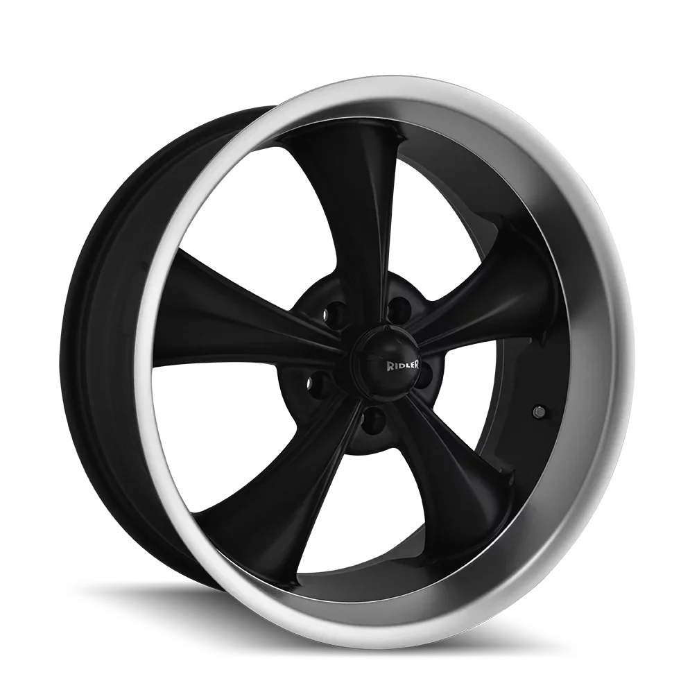 20X10 695 Black/Machined 0Et Ridler Lip 5X120.65 83.82Cb Matte