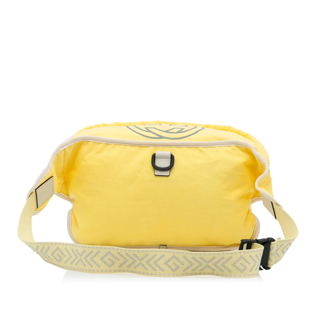 Blind Nylon For with Defects) Fabric Belt Authenticated (New Unisex Love Gucci Pre-Owned Bag Yellow