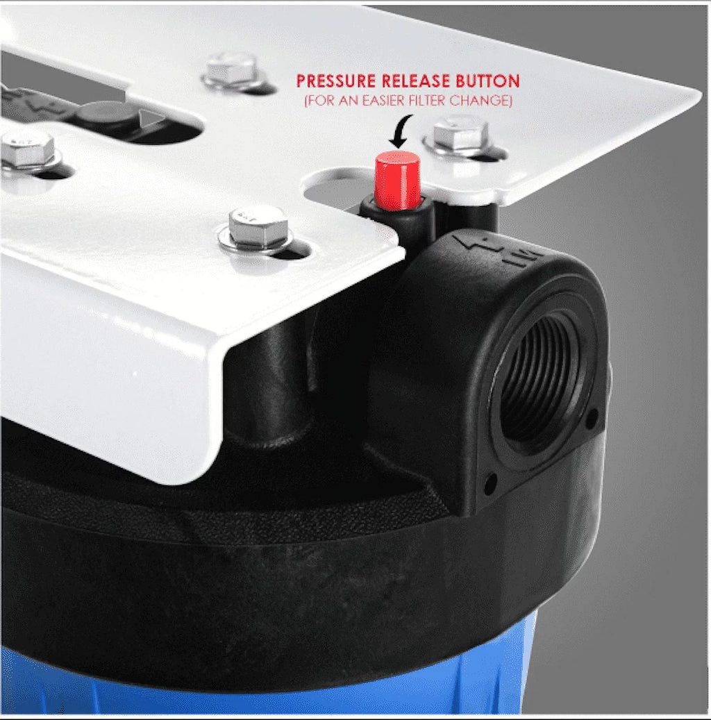 w/ Blue Moisture x Canister Housing Filters House Whole Sump 2 1" 4.5" Relief Pack: Pressure Big 20" for