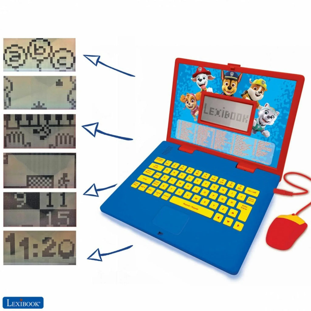 Laptop Spanish/English and Patrol Educational Lexibook Bilingual Paw