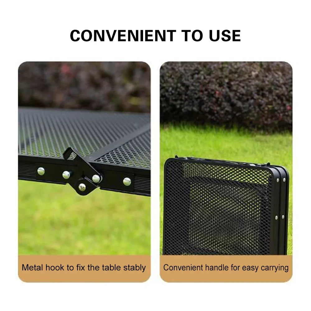 Folding Table Picnic Prep Food Station Camping Table Cooking Lixada