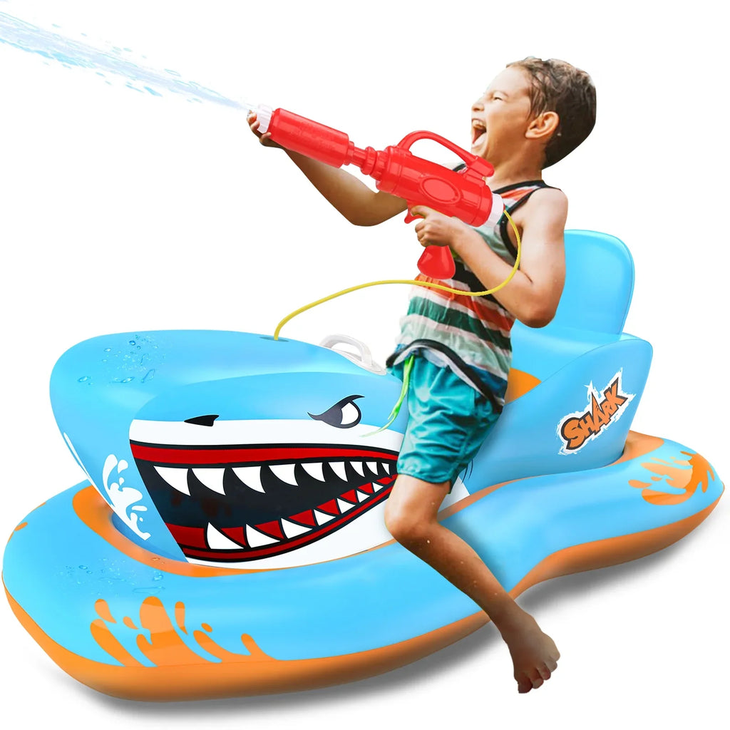 Ride-on Boys Pool Toys Pool Kid Kids,Shark Floats Age 3-12 Pool Moisturepistol Girls for with for Game