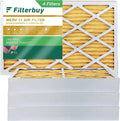 Filters Furnace (4-Pack) 11 Filterbuy Air Pleated 10x25x4