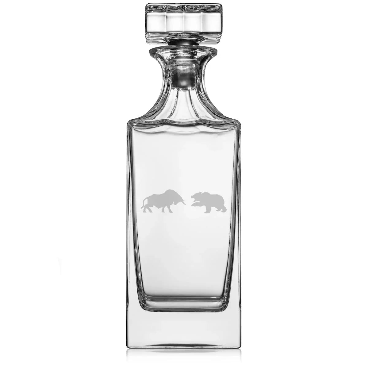 Whiskey Stopper oz Trader Bull Decanter Vs with Glass 30 Gift Stock Glass Bear Day Market