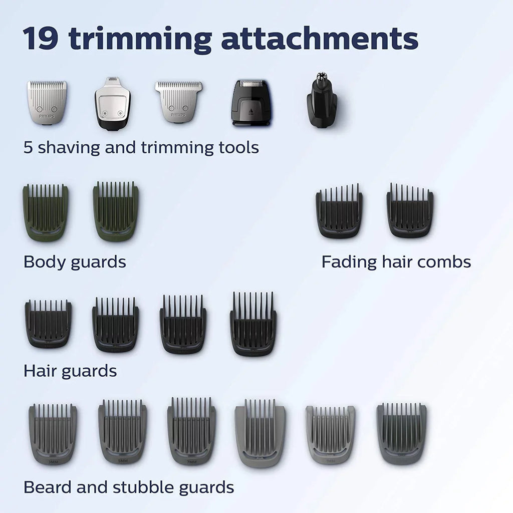 MG7750/49 Multigroom Body Philips for Grooming Kit, Mens Head, Trimmer Beard, Norelco