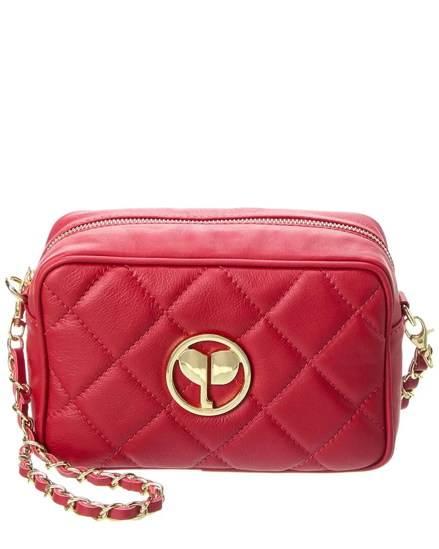 New Crossbody, Ophelia Persaman Red York Quilted Leather