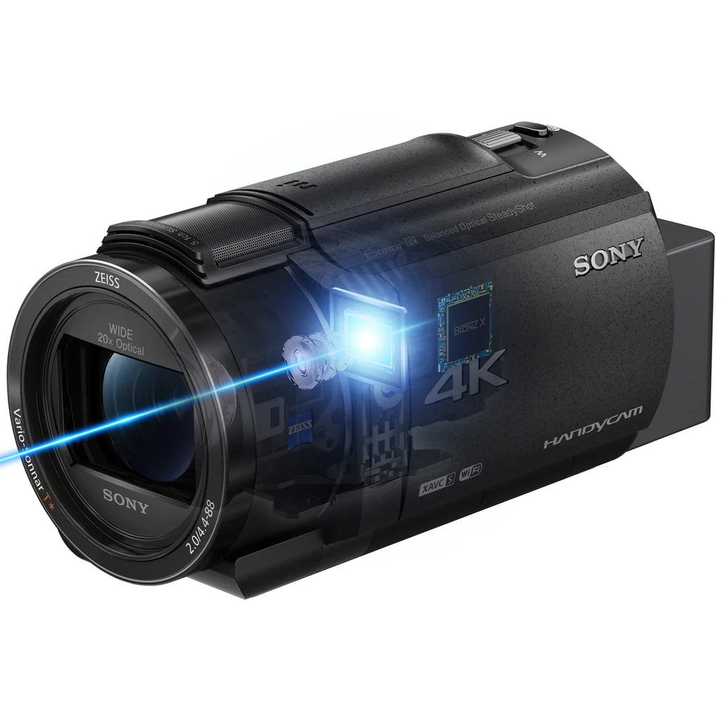 4K Camcorder Sony Sensor Video Exmor Digital with AX43A Handycam R