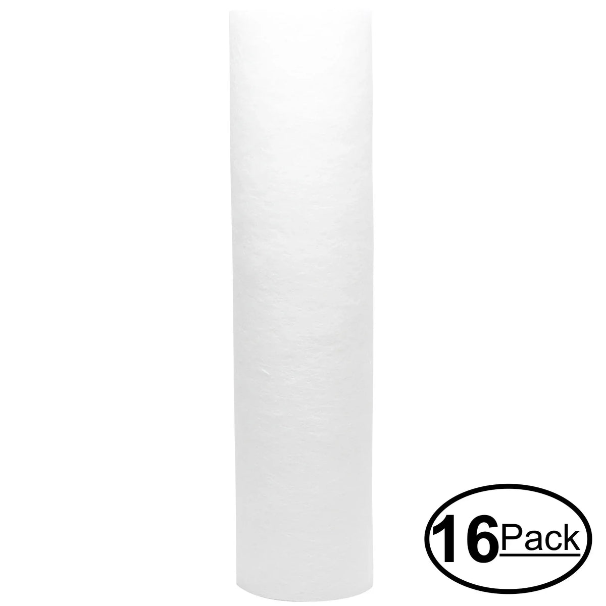 Universal Filter --00117 Brand Filter Sediment Cartridge Denali Pure Mega Quest for 10-inch system 5-Micron for Replacement - Polypropylene - 16-Pack Moisture Crystal