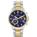 Dress Tone/Blue) Fashion Metal (Two Quartz Montres Band Carlo Sports Watch Luxury Men's 45mm