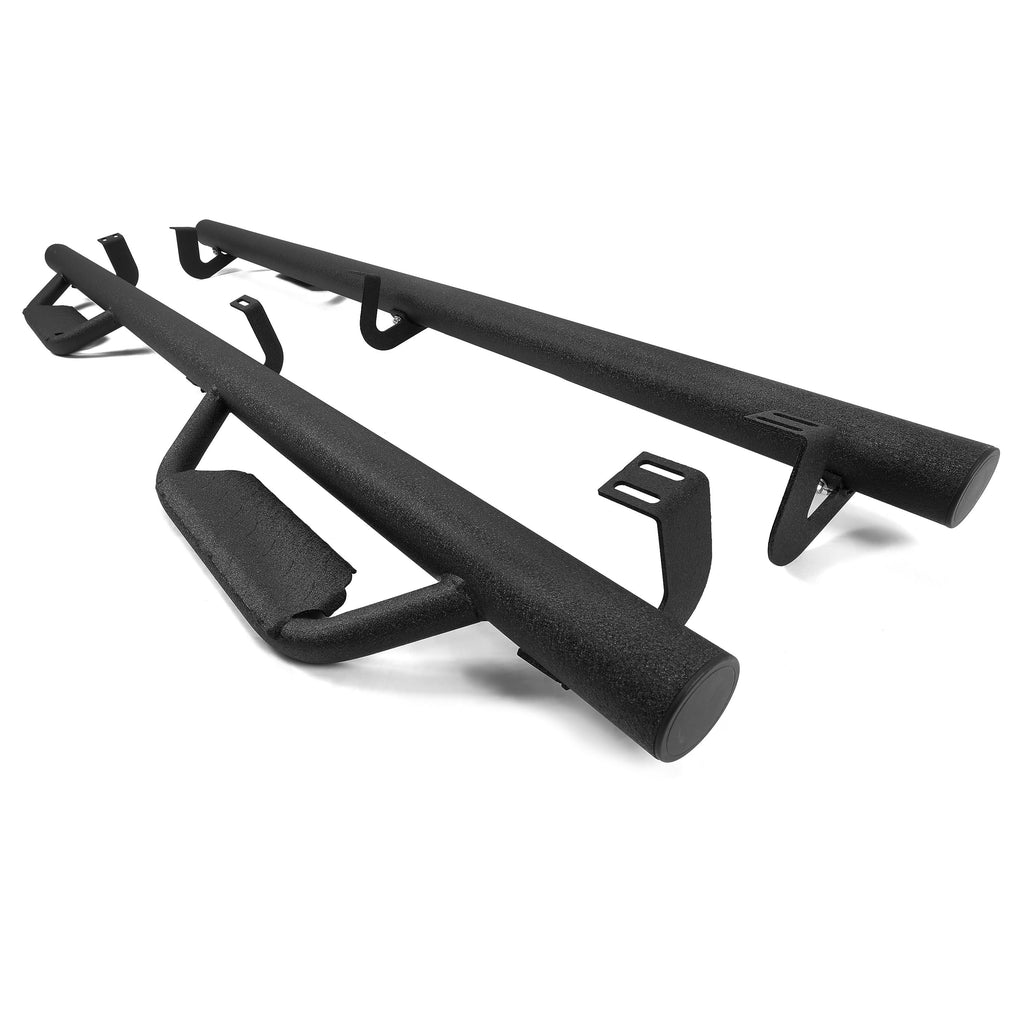 Side Steps Toyota Bar Cab Hoop Black Nerf Board Bars Dropped Door for Matte Tacoma Double/Crew 2005-2023 Running Steps Kojem