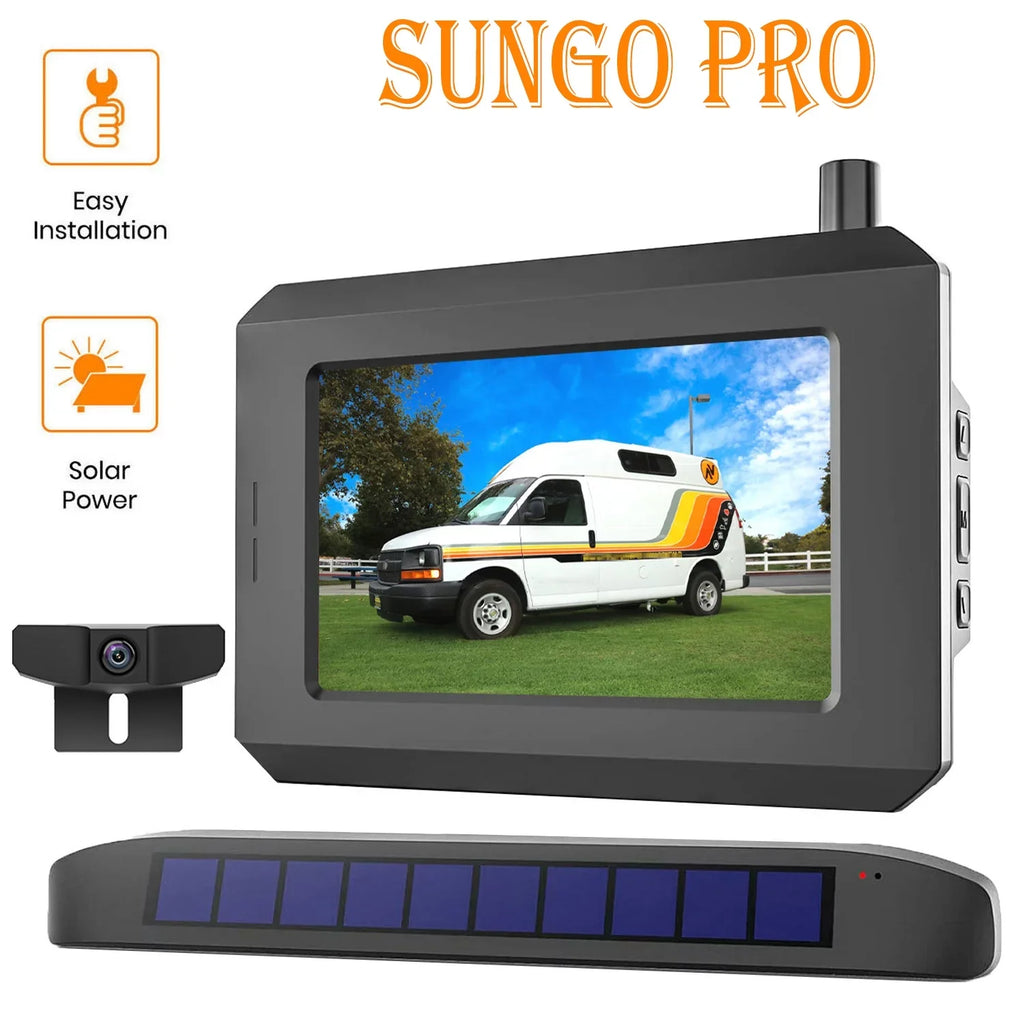 Digital Camera View Camera Highway Trucks, for Camera for Trailer,Pickup,Van Back Reverse Trailer Wireless Backup System Wireless Rear fit Up Observation Solar Hitch