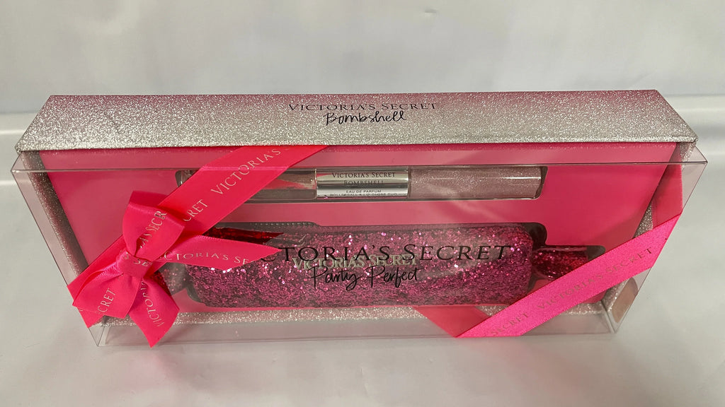 Sparkle Bag Bombshell Lip Pink Bag Gift Duo Gloss Party Set Set Rollerball Glitter and & Secret Victoria's