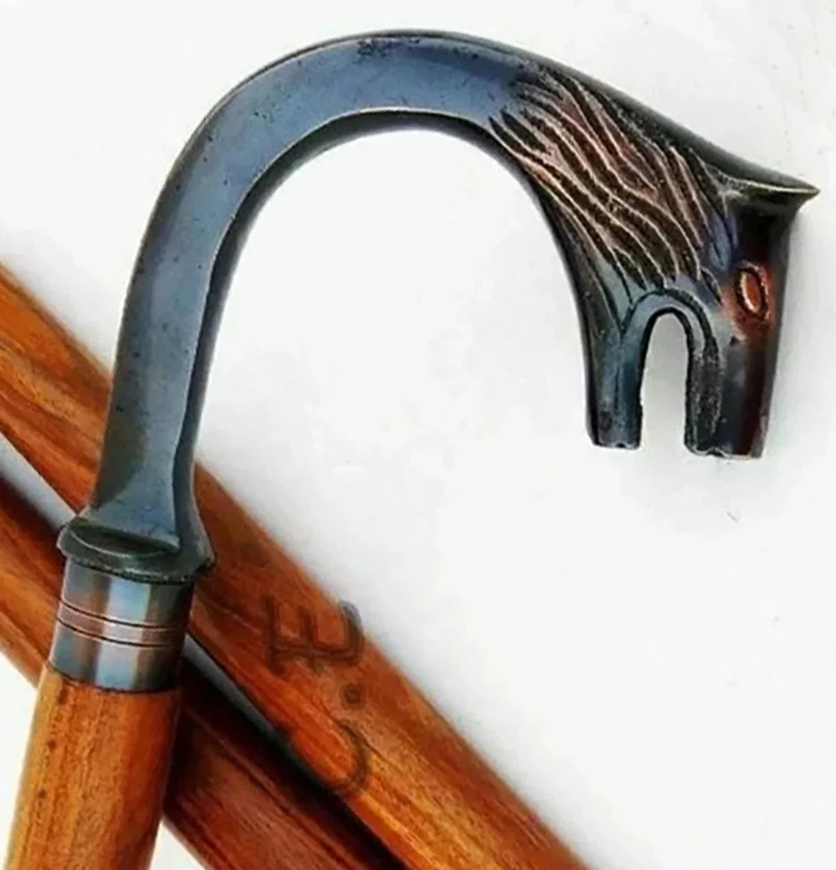 Men Plated Canes Cane Premium Solid & Brown Antique Polished Walking Walking Buffed Elephant Women Beautiful Handle Shaft Stick Crutches for & Inlayed Brass