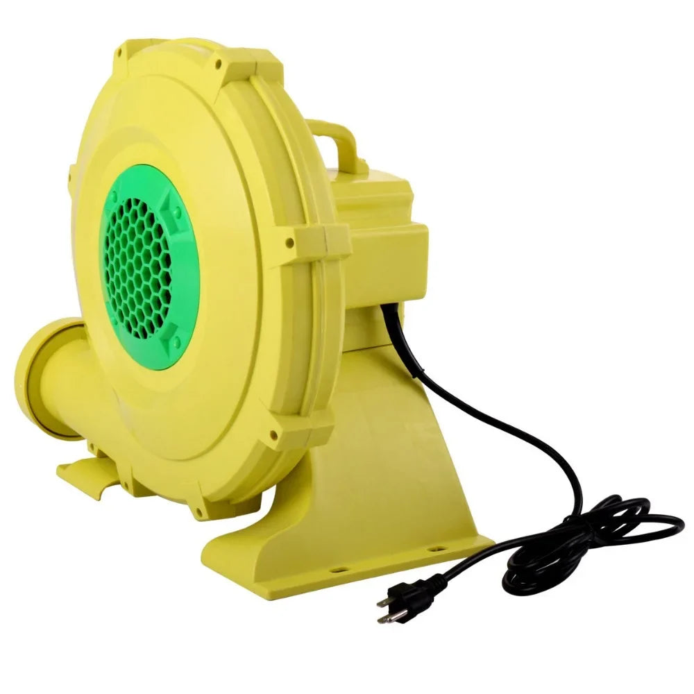 Outdoor Green for Slides, 450W Yellow Bounce Air - Safe, Moisture Fan Pump Castle, and Portable Blower, Inflatable Indoor