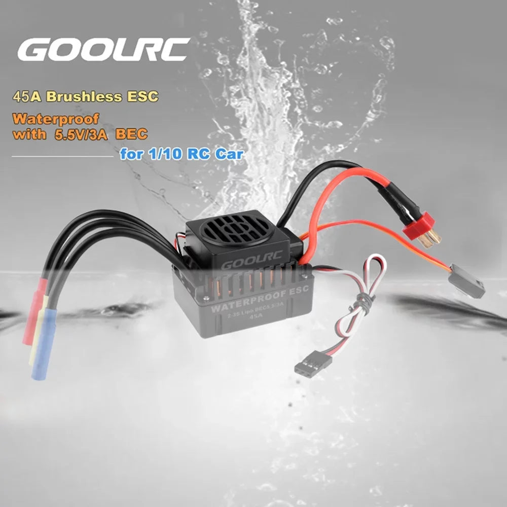 1/10 4370KV 4370KV F540 Accessory,Set Motor Moistureproof Car 45A Remote Rookin Car 110 Combo GoolRC